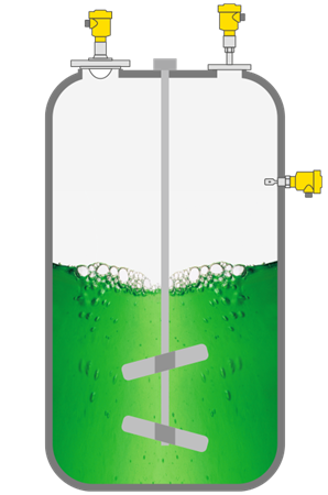 溶剂反应釜 – 物位压力测量空转保护
