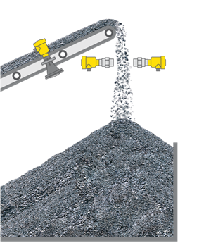 Level measurement of stockpiles