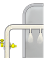 Density measurement in lime milk