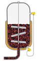 Level measurement in a vacuum vessel