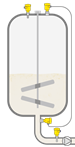 Level, pressure measurement and point level detection in the raw milk tank