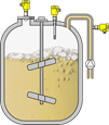 Level, switching and pressure measurement in storage tanks