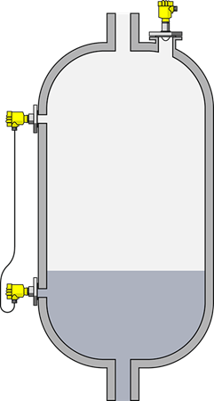 压缩机入口分液罐液位测量