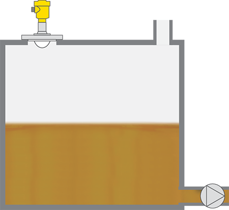 液压油柜液位测量