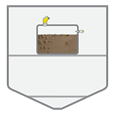 Level measurement in tanks with grey or black water