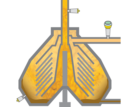 Level measurement separator