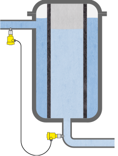 Druckmessung in der Rohrleitung eines Filtersystems