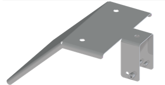 安装角件,带 45° 反射板