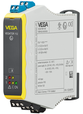 VEGATOR 112 - 单通道信号处理仪表，符合NAMUR(IEC 60947-5-6) ，用于限位检测